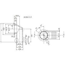 Bonde coudée D.25 mm - Filetage 31mm avec bouchon - ZADI