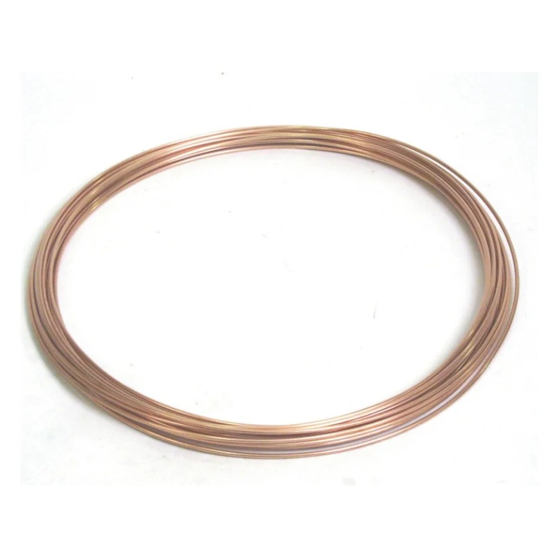 Tuyau gaz en cuivre recuit diamètre 6 mm intérieur / 8 extérieur