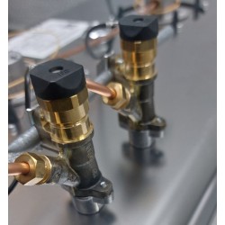 Plaque de cuisson gaz encastrée avec couvercle en verre - 2 brûleurs