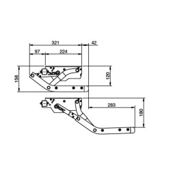 Marche pied manuel 550 mm - THULE