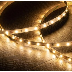 Ruban LED 12V SMD 60 LED/m 5m 5W/m 400lm/m Largeur 8mm Coupe 5cm IP20