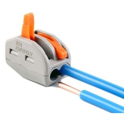 Connecteur Rapide - 2 entrées - PCT-212 pour câble électrique - 0.08-4mm²