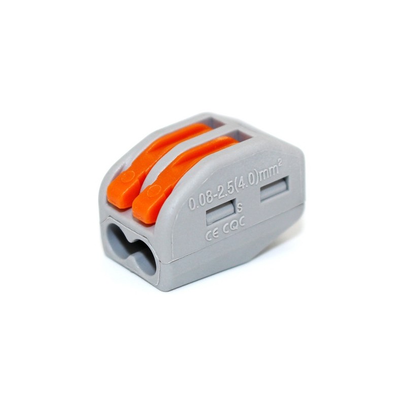 Connecteur Rapide - 2 entrées - PCT-212 pour câble électrique - 0.08-4mm²