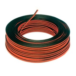 Câble Électrique Plat 2x0.5mm² pour Ruban LED Monochrome - Vendu au mètre linéaire