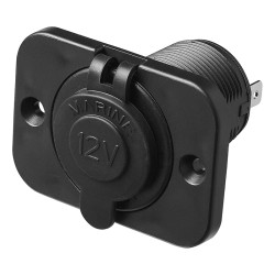 Prise Allume cigare 12 Volts à encastrer avec plaque de fixation