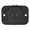 Prise chargeur USB double à encastrer Type A + Type C avec plaque de fixation