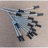 16 Rivets diamètre 3,2 mm Longueur 8 mm - Couleur Noir