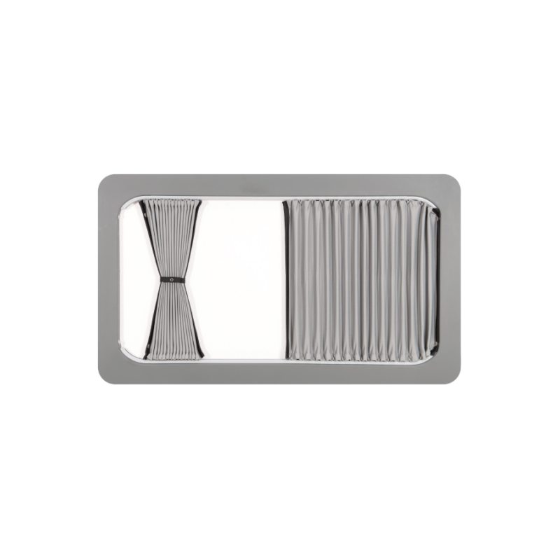 Rideaux intérieurs occultants noirs - Renault Trafic 3 - Coté droite porte coulissante