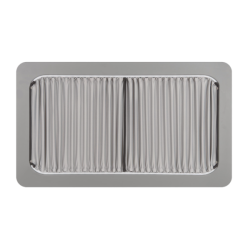 Rideaux intérieurs occultants noirs et gris - Ford Transit Custom 2012/2023 - Coté droite porte coulissante