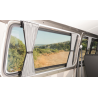 Rideaux intérieurs occultants noirs et gris - Ford Transit Custom 2012/2023 - Coté droite porte coulissante
