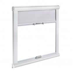 Store cassette intérieur avec occultation et moustiquaire 1000 x 650 mm - GRIS