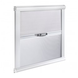 Store cassette intérieur avec occultation et moustiquaire 1000 x 650 mm - GRIS