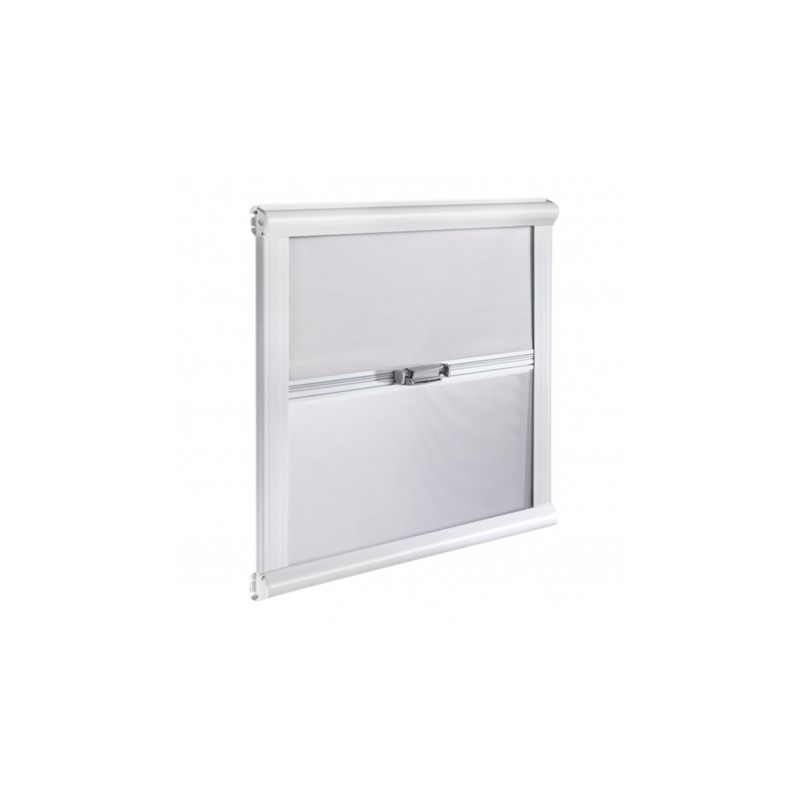 Store cassette intérieur avec occultation et moustiquaire 1000 x 650 mm - GRIS