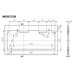 Combiné évier/gaz encastrable MO 9722 R DOMETIC