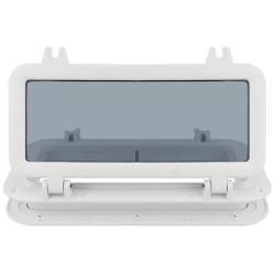 Trappe hublot cloison de séparation 400 x 200 mm - BLANC