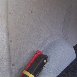 Feutrine Stretch gris clair Ep : 4,6mm - Habillage intérieur Vans et Fourgons aménagés