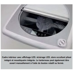 Lanterneau motorisé Vanvent Crystal - CARBEST