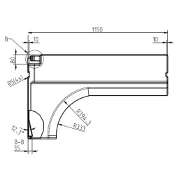 Réservoir eau propre passage de roue 100 litres sans pré-perçage