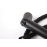 Ensemble douchette NOIR MAT avec flexible de 1,5 m et support, coulissant - CAMP 4