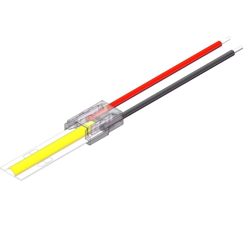 Connecteur Cablé LED 12/24V DC SMD et COB IP20 largeur 8mm
