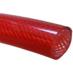 Tuyau souple pvc D.12 mm qualité alimentaire - Couleur rouge