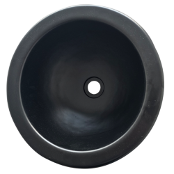 Evier lavabo rond noir mat D.29 cm plastique - COMET
