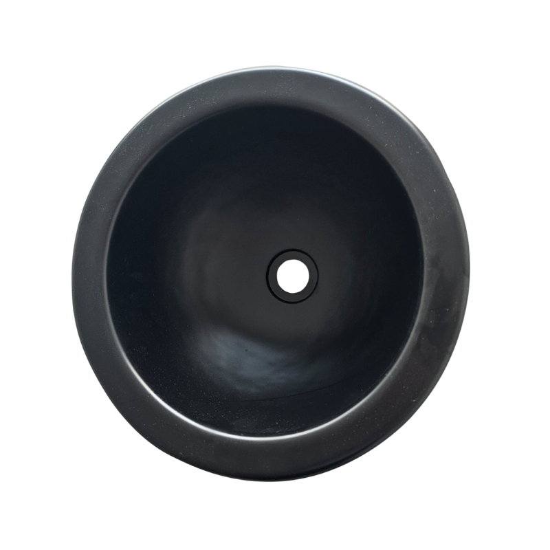 Evier lavabo rond noir mat D.29 cm plastique - COMET