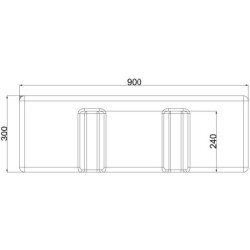 Réservoir 96 litres - eaux propres - OSCULATI