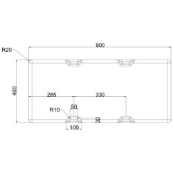 Réservoir 96 litres - eaux propres - OSCULATI
