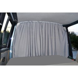 Rideau de séparation Carbest pour cabine conducteur VW T5/T6, gris, 2 plis