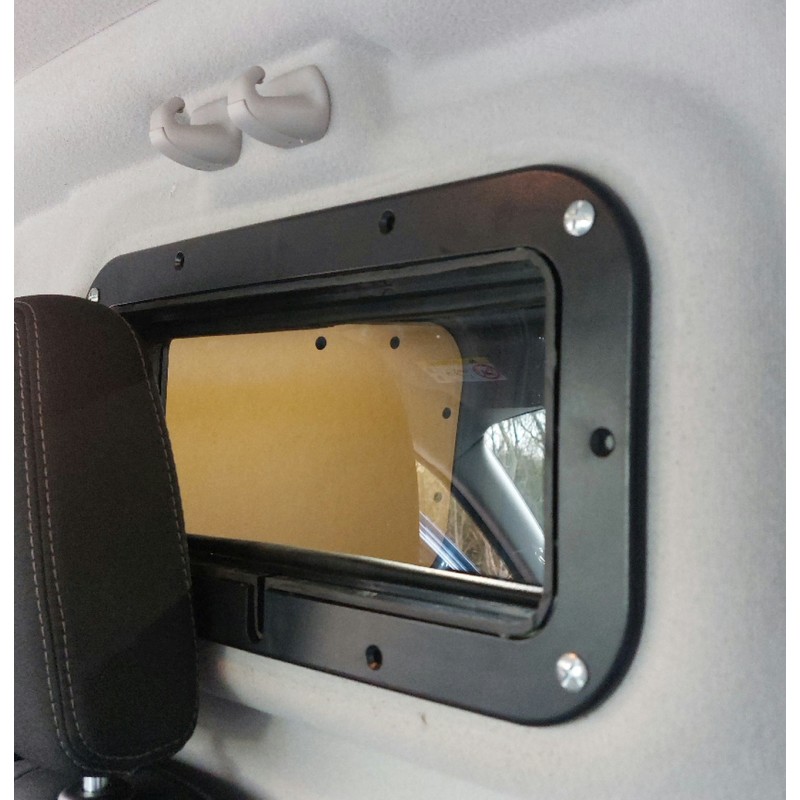 Trappe hublot cloison de séparation 400 x 200 mm - NOIR