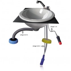 Kit évier robinet pompe 12 Volt complet pour Van et Fourgon - COMET