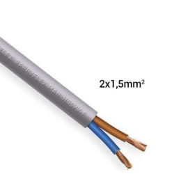 Câble électrique 2 x 1,5 mm² souple H05VV-F - Miguèlez