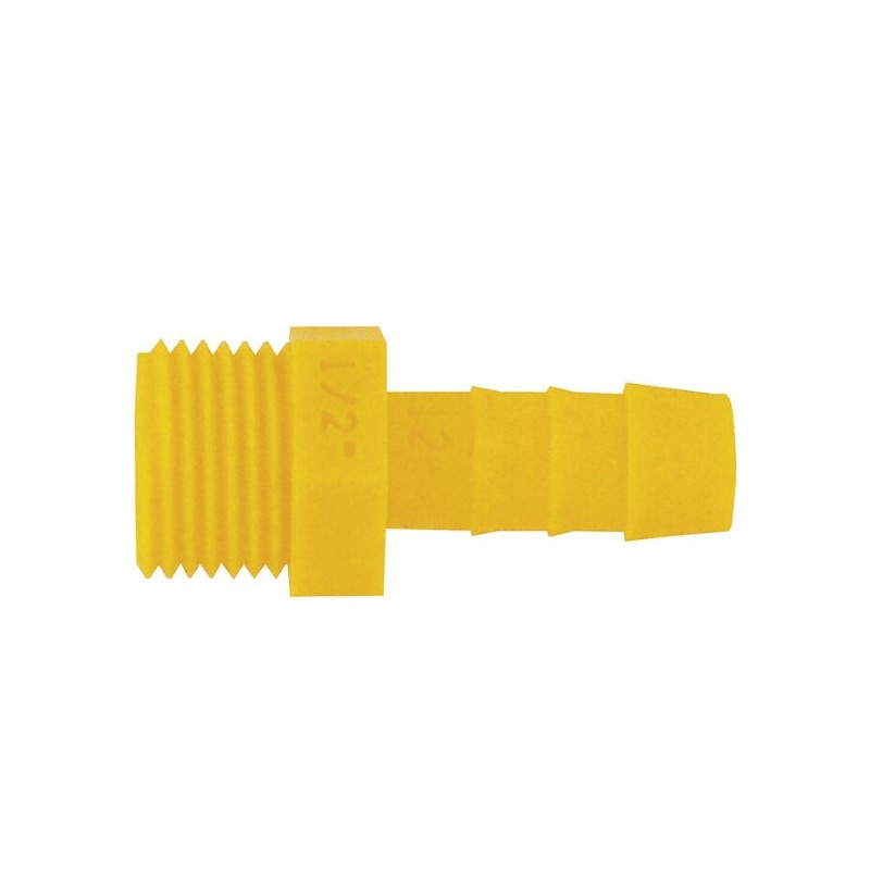 Raccord droit fileté 1/2 sortie D.10 mm - LILIE