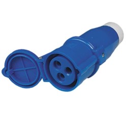 Prise femelle P17 - 2 pôles + Terre / HABA