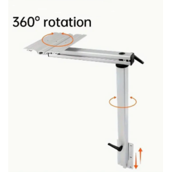 Pied de table réglage 360°