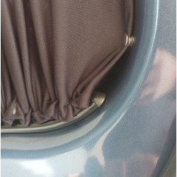 Rideaux intérieurs occultants noirs - Ford Transit Custom 2012/2023 - Coté droite vitrage après la porte passager