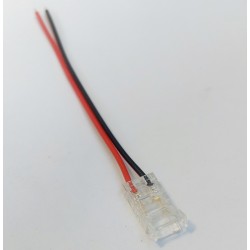 Connecteur Cablé LED 12/24V DC SMD et COB IP20 largeur 8mm