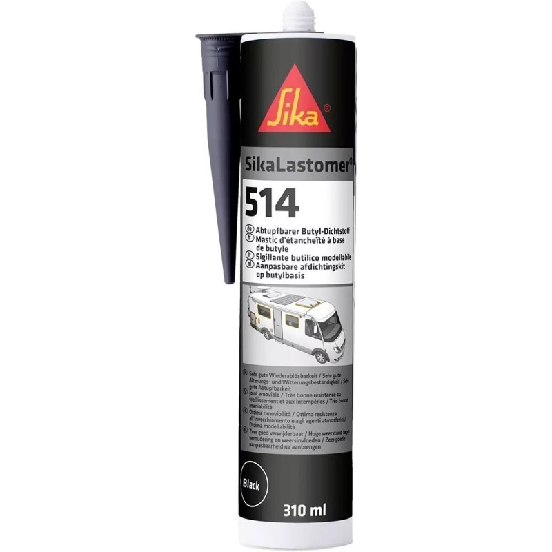 SikaLastomer 514 Noir Mastic d'étanchéité butyle - SIKA