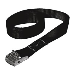 Sangles d'arrimage noir avec boucle de serrage L. 1,10 mètres (x2)