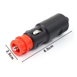 Fiche allume cigare universel 12V/24V avec fusible 8 A