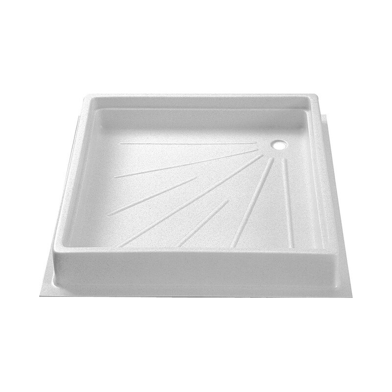 Receveur de douche 600 x 600 x 102 mm - Non découpable - En ABS - Blanc
