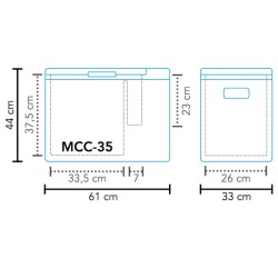 Glacière portable à compression MCC-35 AC/DC