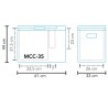 Glacière portable à compression MCC-35 AC/DC