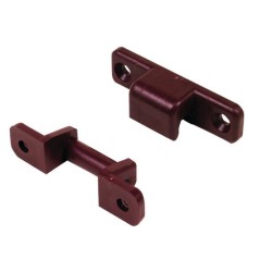 Fixation pour table, 2 jeux , marron foncé