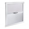 Store cassette intérieur avec occultation et moustiquaire 1000 x 650 mm - GRIS