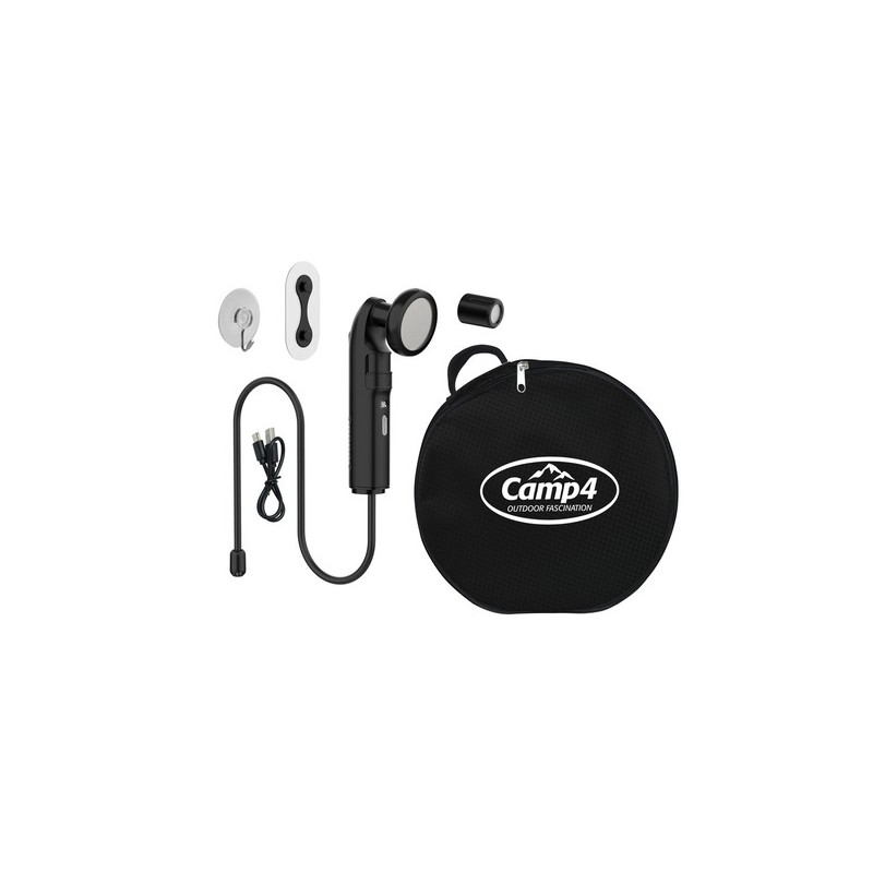 Douche portable autonome avec batterie intégrée