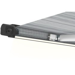 Store F80s Ducato - 320 - Boîtier Deep Black - Toile Royal Grey - Fiamma