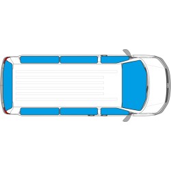Kit Rideaux thermiques 9 pièces pour Trafic 2 de 2002 à 2014 - empattement long