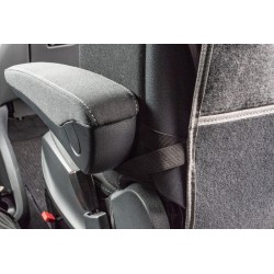 Organisateur de siège pour conducteur et passager - feutre - anthracite - CARBEST